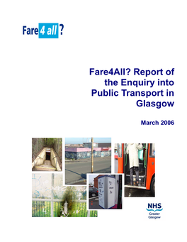 Fare4all? Report of the Enquiry Into Public Transport in Glasgow