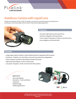 Autofocus Camera with Liquid Lens