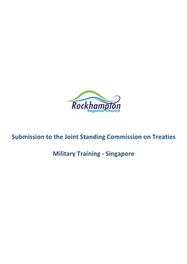 Submission to the Joint Standing Commission on Treaties Military