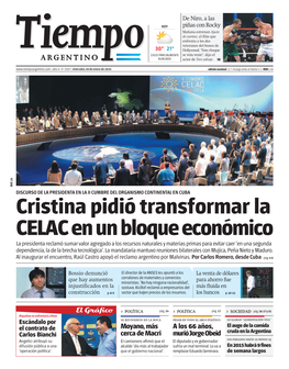 Cristina Pidió Transformar La CELAC En Un Bloque Económico