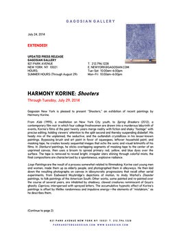 HARMONY KORINE: Shooters