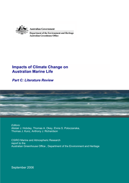 Impacts of Climate Change on Australian Marine Life Part C