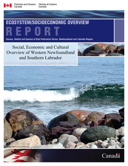 Social, Economic and Cultural Overview of Western Newfoundland and Southern Labrador