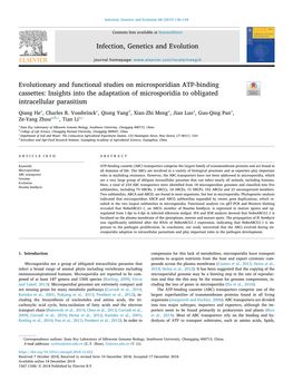 Evolutionary and Functional Studies on Microsporidian ATP-Binding
