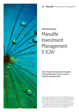 Formerly Manulife Asset Management UCITS Series ICAV