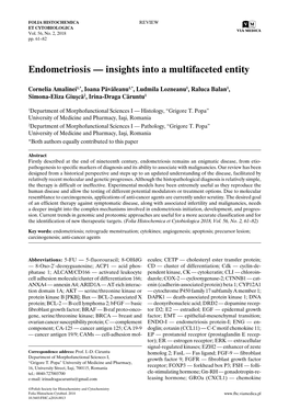 Endometriosis — Insights Into a Multifaceted Entity