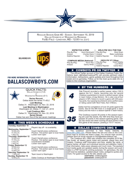 DALLASCOWBOYS.COM Lated to the Cowboys Organization
