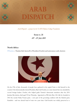 Arab Dispatch - a Project by the NATO Defense College Foundation