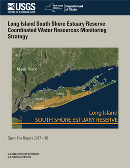 Long Island South Shore Estuary Reserve Coordinated Water Resources Monitoring Strategy Long Island SOUTH SHORE ESTUARY RESERVE