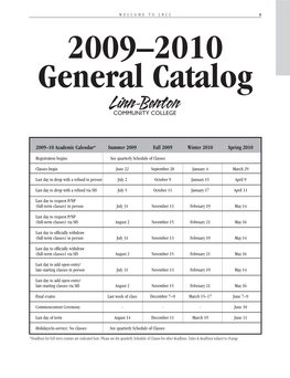 2009–2010 General Catalog