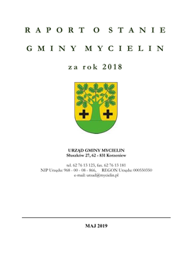 Raport O Stanie Gminy Mycielin Za Rok 2018”