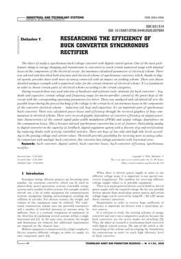 Researching the Efficiency of Buck Converter Synchronous Rectifier