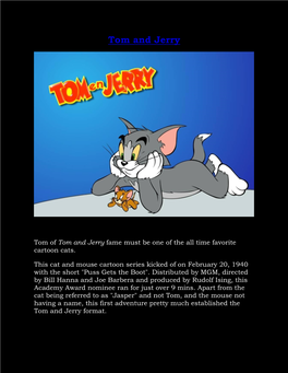 Tom and Jerry