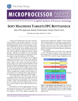 Soft Machines Targets Ipcbottleneck