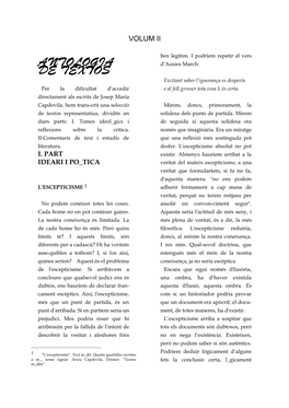 Ideari I Poètica De Josep Maria Capdevila