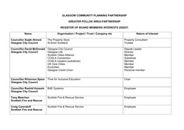 Glasgow Community Planning Partnership Greater
