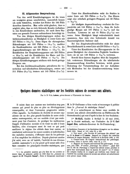 Quelques Données Statistiques Snr Les Sociétés Susses De Secours Aux Aliénés. Par Le Dr P.-L Ladame