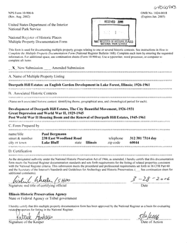 NFS Form 10-900-B Ombno