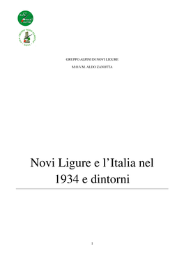 Novi E L'italia Nel 1934