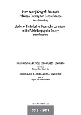 Prace Komisji Geografii Przemysłu Polskiego Towarzystwa
