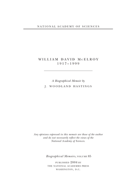 William Mcelroy