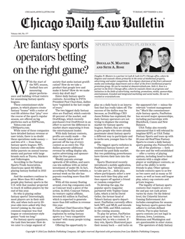 Are Fantasy Sports Operators Betting on the Right Game?