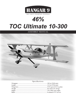 Hangar 9 Ultimate Manual