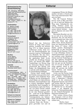 Schweizerische Schachzeitung 2000
