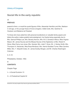 Social Life in the Early Republic: a Machine-Readable Transcription