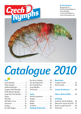 Czech Nymphs Products Catalogue 2010