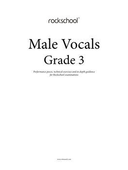 Rockschool Male Vocals Grade 3