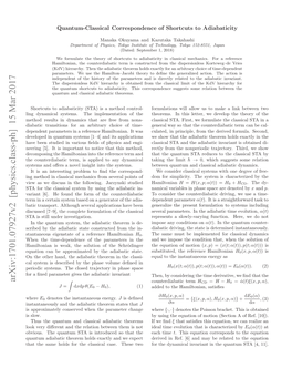 Quantum-Classical Correspondence of Shortcuts to Adiabaticity”