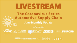 Livestream Coronavirus Series June Update Cludwig