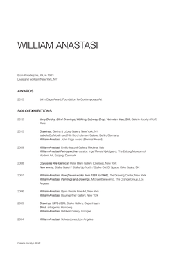 William Anastasi