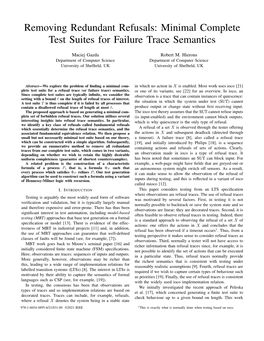 Removing Redundant Refusals: Minimal Complete Test Suites for Failure Trace Semantics