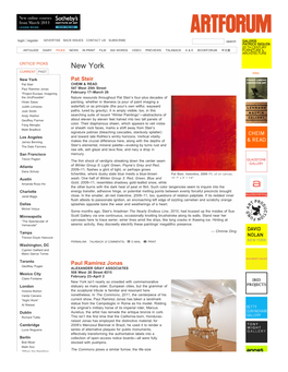 Artforum.Com / Critics' Picks