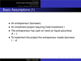 Outside Financing Capacity