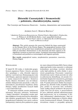 Zbiorniki Czorsztyński I Sromowiecki – Położenie, Charakterystyka, Nazwy