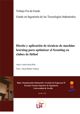 Diseño Y Aplicación De Técnicas De Machine Learning Para Optimizar El Scouting En Clubes De Fútbol