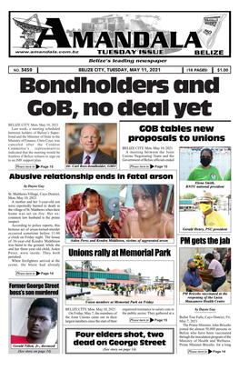Unions Rally at Memorial Park GOB Tables New Proposals to Unions