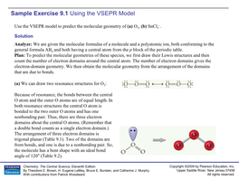 Sample Exercise 9.1 Using the VSEPR Model