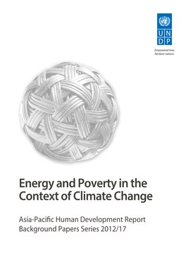 Energy and Poverty in the Context of Climate Change