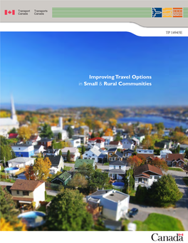 Improving Travel Options in Small & Rural Communities