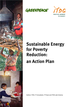 Sustainable Energy for Poverty Reduction: an Action Plan