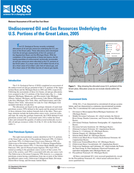 Undiscovered Oil and Gas Resources Underlying the US Portions of The