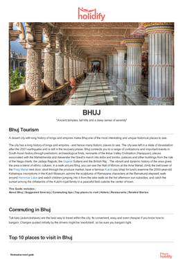 BHUJ "Ancient Temples, Tall Hills and a Deep Sense of Serenity" Bhuj Tourism