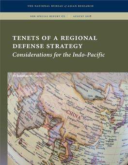 Tenets of a Regional Defense Strategy Considerations for the Indo-Pacific