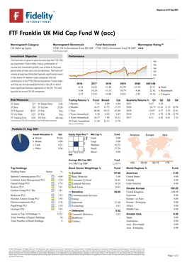 Morningstar Report