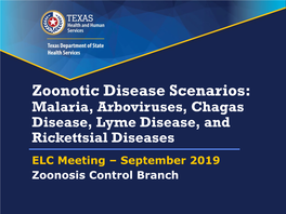 Zoonotic Disease Scenarios