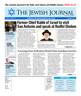 Jewish Journal February 2017